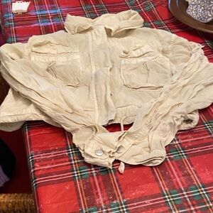 Forever 21 Cream Utility Jacket